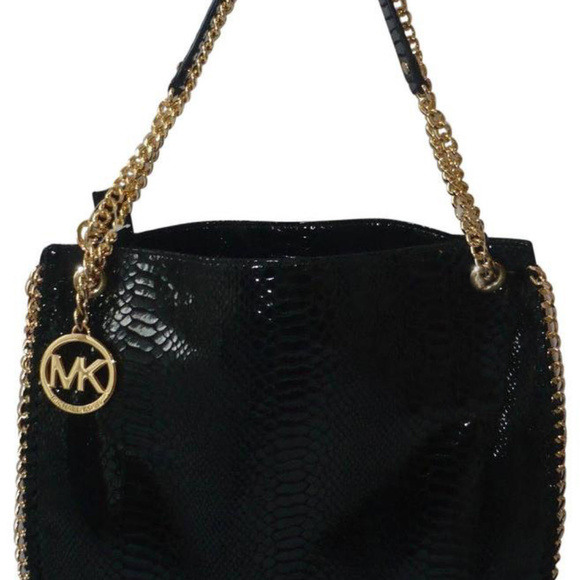 New "Michael Kors" Chelsea Patent Embosed Leather - Picture 1 of 3
